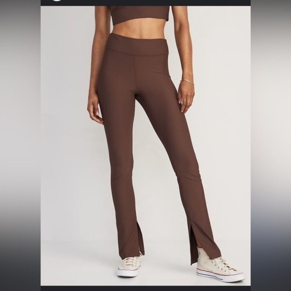 Old Navy Petites X Large Extra High Waist PowerSoft Rib Knit Flare Legging XLP - Picture 6 of 13